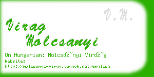 virag molcsanyi business card